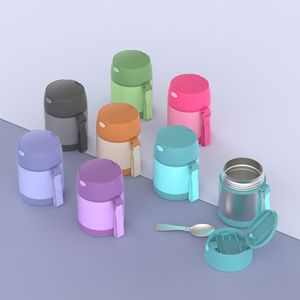 Stainless Steel <b>Insulated</b> Food Jar M Size Portable <b>Lunch</b> <b>Box</b> For Children Outdoor Use - Product Image 1