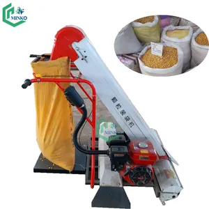 self-propelled grain collecting and bagging machine rice dust collector bean sucker bagger machine