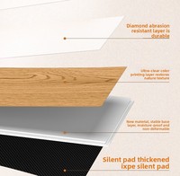 Suelo de Vinilo de Lujo SPC Impermeable, Baldosas de PVC LVT con Diseño Encastrable, Parqué Híbrido de Madera, Ecológico, para Interiores y Gimnasios