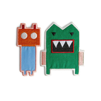 Nouveaux produits 2026 – Écussons brodés promotionnels personnalisés et colorés, motifs de dessins animés mignons, thermocollants, pour vêtements, badges brodés