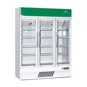 Enfriador Vertical de Bebidas, Enfriador de Botellas, Congelador, Refrigerador con Múltiples Puertas de Vidrio, Refrigerador con Puertas de Vidrio Sc158/198/1000 - Product Image 1