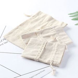 Customize Logo Organic Cotton Jewellery <b>Bag</b> Fashion <b>Cheap</b> Organic Cotton Drawstring <b>Bag</b> - Product Image 3