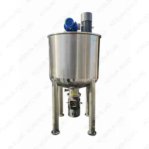 septic acid resistant tank stainless mixing homogeneous 500l
