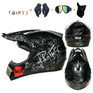 Nouveau Casque de Cyclisme Intégral ABS Trois Pièces pour VTT et Descente, Motif Floral, Tailles Variées, pour E-commerce Transfrontalier - Product Image 4