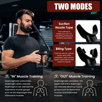 Entrenador de Músculos Respiratorios S1P Inhale Exhale Dual, con 8 Niveles de Resistencia Ajustable, para Mejorar la Capacidad Pulmonar, Fitness Inteligente, Venta al Por Mayor