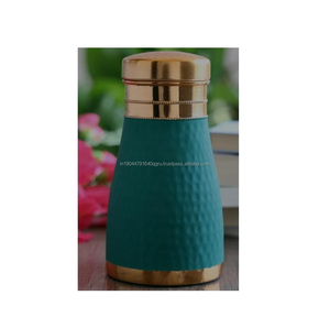 <b>Copper</b> <b>Bottle</b> Hammered Water <b>Bottle</b> Enamel Printed Pure Handmade New Style Travelling And Gym Drinkware <b>Copper</b> Water <b>Bottle</b> - Product Image 1