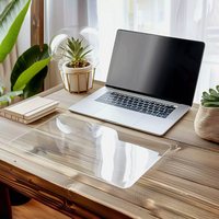 Tapis de bureau moderne en PVC transparent, antidérapant et résistant à la chaleur, protection de table étanche pour usage domestique