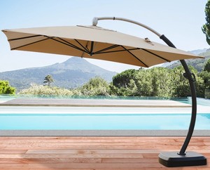 Parasol cantilever <span class=keywords><strong>de</strong></span> luxe pour <span class=keywords><strong>l</strong></span>'extérieur, grand parasol pour <span class=keywords><strong>hôtel</strong></span> étoilé, villa, cour, jardin, <span class=keywords><strong>plage</strong></span>, patio, mobilier - Product Image 2