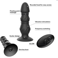 Fernbedienungsfähiger Analer Butt Plug Prostata-Vibrator für Männer Masturbations-Massagegerät Silikon Aufblasbares Anales Sexspielzeug