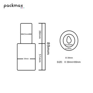 25ml Cylindrical Glass Bottle External Screw Cap Eco-Friendly Non Spill Suitable for <b>Foundation</b> Sunscreen Base Makeup Serum - Product Image 6