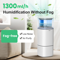 Humidificateur purificateur d'air en vente flash, contrôle intelligent par Wifi, humidificateur pour toute la maison