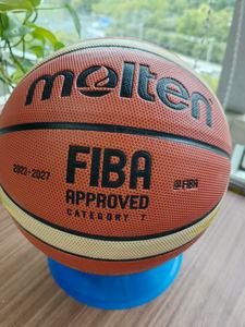 Ballon de basket en cuir composite PU de haute qualité, vente en gros, logo personnalisé, ballon en caoutchouc souple - Product Image 3