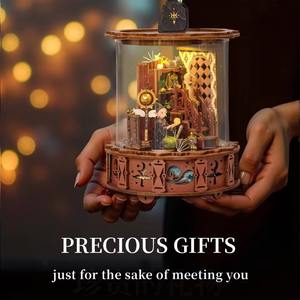 Hamaileon 3D DIY Rotatif Modèle Kits de Construction en Bois Puzzles pour Adolescents Garçons âgés de 14 ans et plus Décoration de Bureau Artisanat/Loisirs/Cadeaux Ensembles - Product Image 5