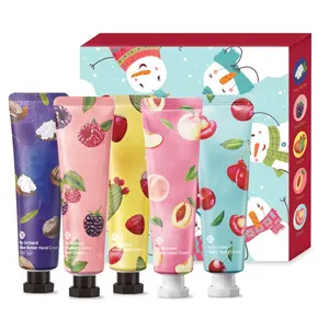 Benutzer definierte Logo Hand creme Tube Verpackung Geschenk box Feuchtigkeit spendende Mini Lotion Hand creme für Weihnachts geschenkset