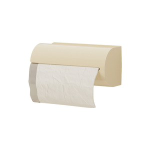 กล่องเก็บถุงขยะทรงกลมสีครีมขาวติดผนังใช้ในห้องครัวห้องน้ำ - Product Image 2