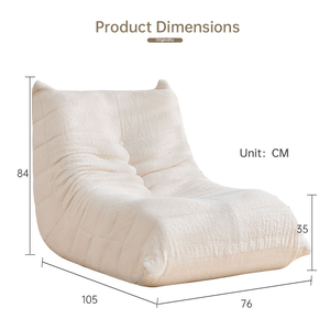 Sofá Moderno Compresible de Alta Calidad, Juego de Sofás de Espuma Comprimida Tipo Oruga, Silla de Lectura Cómoda, Sofá Perezoso, Sofá Puff - Product Image 6