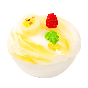 어린이 DIY 슬라임 4개입 팩, 부드러운 과일 요거트 슬라임 젤리 퍼티 TPR 액세서리 포함, 150g 스트레스 해소용 피젯 무독성 장난감 - Product Image 6