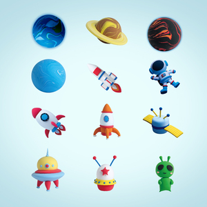 Kit de Arcilla Seca al Aire No Tóxica con Temática Espacial: Cohete, Extraterrestre, Planeta - Kit de Manualidades DIY, Juguete Educativo Seguro para Niños, para un Viaje de Ensueño Infantil - Product Image 6