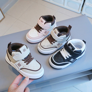 Baskets pour enfants printemps et automne baskets décontractées pour garçons nouvelles chaussures blanches montantes pour filles chaussures bébé à semelle souple - Product Image 1