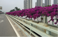 Pot de fleur blanc en plastique de bonne qualité pont planteur conteneurs de plantes en vrac pour le jardin