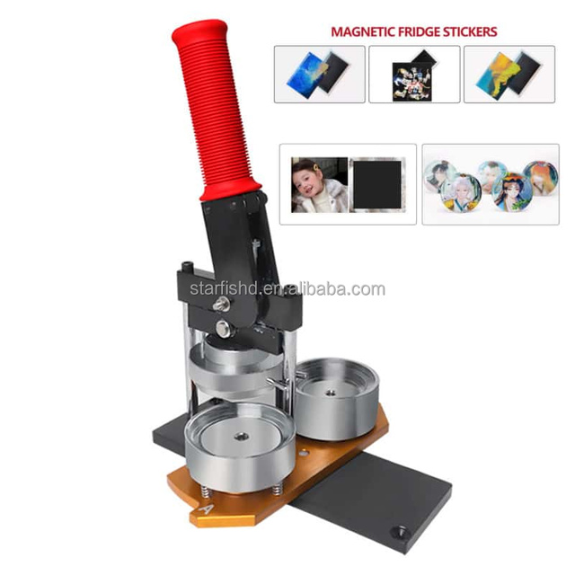 Best Sellers Magnet Making Machine 63.5*63.5/50*50/80*80/80*53/90*65/120*50/170*50mm Fridge Magnet Photo Making Machine Kit