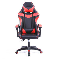 Chaise de jeu PC de luxe moderne inclinable avec repose-pieds, chaise de jeu de course pour gamer