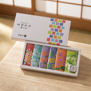 Assortiment d'encens en bâtonnets aromatiques japonais Ika Denshin avec une durée de combustion de 15 à 17 heures, utilisable toute l'année - Product Image 2