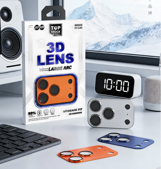 AR Phone Lens Protector High Definition Len Film Metal Glass 3d Cover Metal Lens Protector for iphone 17 Camera Lens Protector
