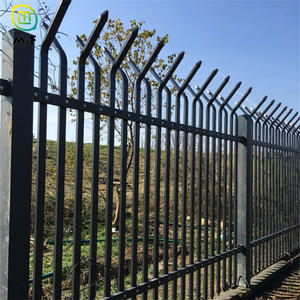 بوابة سياج للسكك الحديدية بتصميم حديث مبارزة للأماكن الخارجية Corten الصناعي 6 × 8 قدم مع بوابات درب أمنية حديثة - Product Image 6