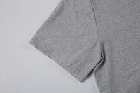 T-shirts d'été en gros à col rond, manches courtes, coupe ample, couleur unie, style vintage pour hommes, avec design personnalisé sérigraphié
