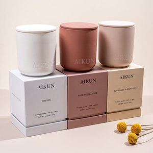 เทียนหอมเซรามิก AIKUN 2026 รุ่นโมเดิร์น ทำมือ น้ำหนัก 50 กรัม ทำจากขี้ผึ้งถั่วเหลือง ปลอดสารพิษ เหมาะสำหรับใช้ในบ้าน วันวาเลนไทน์ - Product Image 1