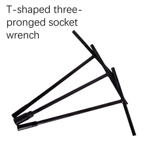 T-type Three-fork Socket Wrench Repair Car Repair Appliance Factory Direct <b>Sales</b> Can Be Customized Hex Plating Process - Product Image 5