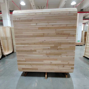 Sauna a cubo moderna per 4 persone in cedro rosso massiccio, bagno turco a legna da esterno con canna fumaria - Product Image 3