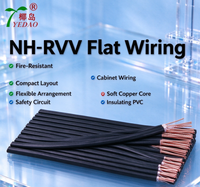Fil électrique NH-RVV haute température, âme en cuivre pur, 3*2.5, souple, isolé en PVC, 14AWG