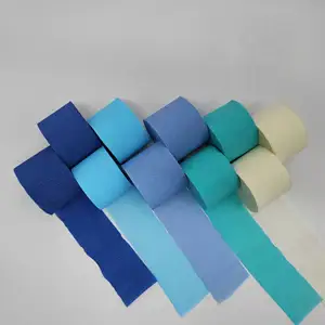 Vente en gros de rouleaux de papier crêpe couleur Jumbo pour la fabrication de fleurs rouleaux de papier crêpe pour bricolage faits à la main