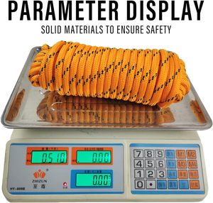 Diamond Braided Polypropylene Nylon Rope 1/2 Inch Thick Heavy Duty 50ft High Strength for Clothes <b>Camping</b> Hiking Outdoor - Product Image 3