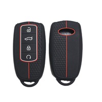 Housse de clé de voiture en silicone de luxe RYHX, ajustement universel, logo personnalisé pour Saab, Chery et autres voitures étrangères – Direct Usine