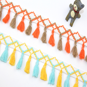 High Quality <strong>Tassel</strong> Lace <strong>Trim</strong> Colorful <strong>Tassel</strong> Fringe <strong>Trim</strong> - Product Image 3