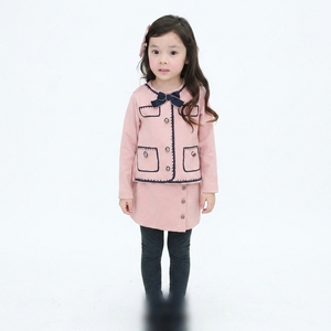 Ensembles de vêtements assortis pour filles adolescentes et enfants E2woo été automne, <span class=keywords><strong>en</strong></span> tissu peigné polyester/coton - Product Image 4