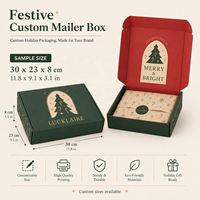 Boîtes de Noël personnalisées avec logo, décorations, jouets, bougies, emballages en carton ondulé pour cadeaux, boîtes d'expédition en papier