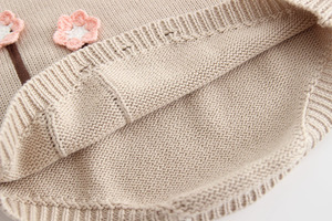 Peleles <span class=keywords><strong>de</strong></span> punto suave para niñas, ropa <span class=keywords><strong>de</strong></span> bebé, mono <span class=keywords><strong>de</strong></span> flores a la moda, trajes para niñas <span class=keywords><strong>de</strong></span> otoño e invierno, novedad - Product Image 6