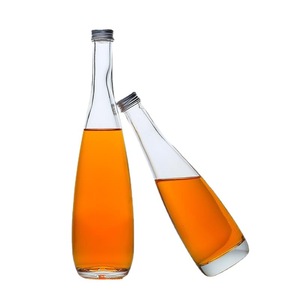 Offre Spéciale – Bouteille de Boisson en Verre Super Flint Transparent Mat Rechargeable de 375 ml/500 ml avec Bouchon Liège/Vis pour Vodka et Gin – MOQ 100 pièces - Product Image 3