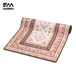 Nueva alfombrilla de goma de gamuza antideslizante personalizada, alfombrilla moldeadora de Pilates, alfombrilla de <span class=keywords><strong>Yoga</strong></span> aeróbica suave de 1mm de espesor, equipo de <span class=keywords><strong>Yoga</strong></span>, logotipo personalizable - Product Image 5