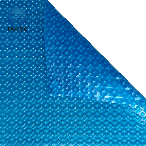 Couverture de piscine à bulles bleues personnalisée pour piscines 400 500 600um Couverture de piscine solaire rectangulaire et enrouleurs - Product Image 6
