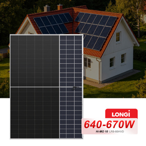Panel Solar Bifacial LONGi Hi-MO 10 LR8-66HVD 645W 650W 660W 680W con Celda BC, 24.8% <span class=keywords><strong>de</strong></span> Eficiencia Máxima, Antipolvo, en <span class=keywords><strong>Almacén</strong></span> <span class=keywords><strong>de</strong></span> la UE - Product Image 1