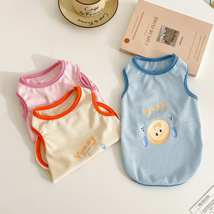 Gilet a Costine per Cani con Stampa <span class=keywords><strong>di</strong></span> Ciambelle, Traspirante, Estivo, Senza Maniche, per Cani <span class=keywords><strong>di</strong></span> <span class=keywords><strong>Piccola</strong></span> Taglia e <span class=keywords><strong>Cuccioli</strong></span>, per Uso Quotidiano - Product Image 3