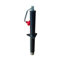 Cric carré manuel 2000 LBS en acier inoxydable antirouille, réglable en hauteur, pour remorques de camping-cars et bateaux