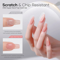 Vente chaude Personnalisation Marque privée 15mL Vegan Base Coat Extra Dure Top Coat Anti-rayures Brillant Top Gel UV Vernis à ongles