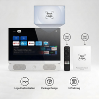 Téléviseur portable OEM 24 pouces blanc, Google Android WebOS, prend en charge l'entrée de panneau solaire, emballage personnalisé, téléviseurs solaires