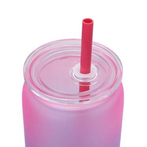 Vaso de plástico acrílico degradado de 16 oz con forma de lata de refresco o cerveza, reutilizable, para bebidas frías, botella de agua, regalo DIY - Product Image 3